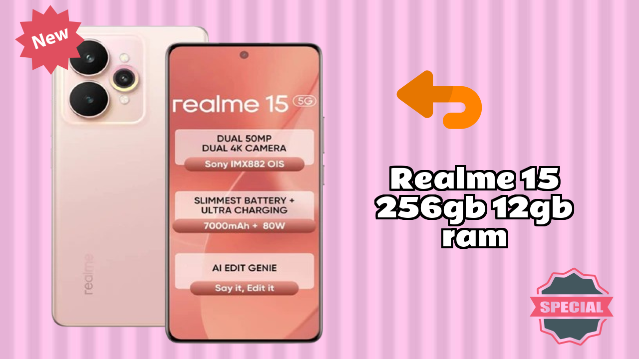 Realme 15 256GB 12GB RAM at ₹27,999 - Complete Specifications