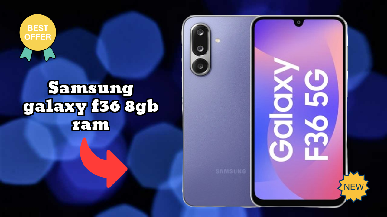 Samsung Galaxy F36 8GB RAM Display Technology: Super AMOLED Quality
